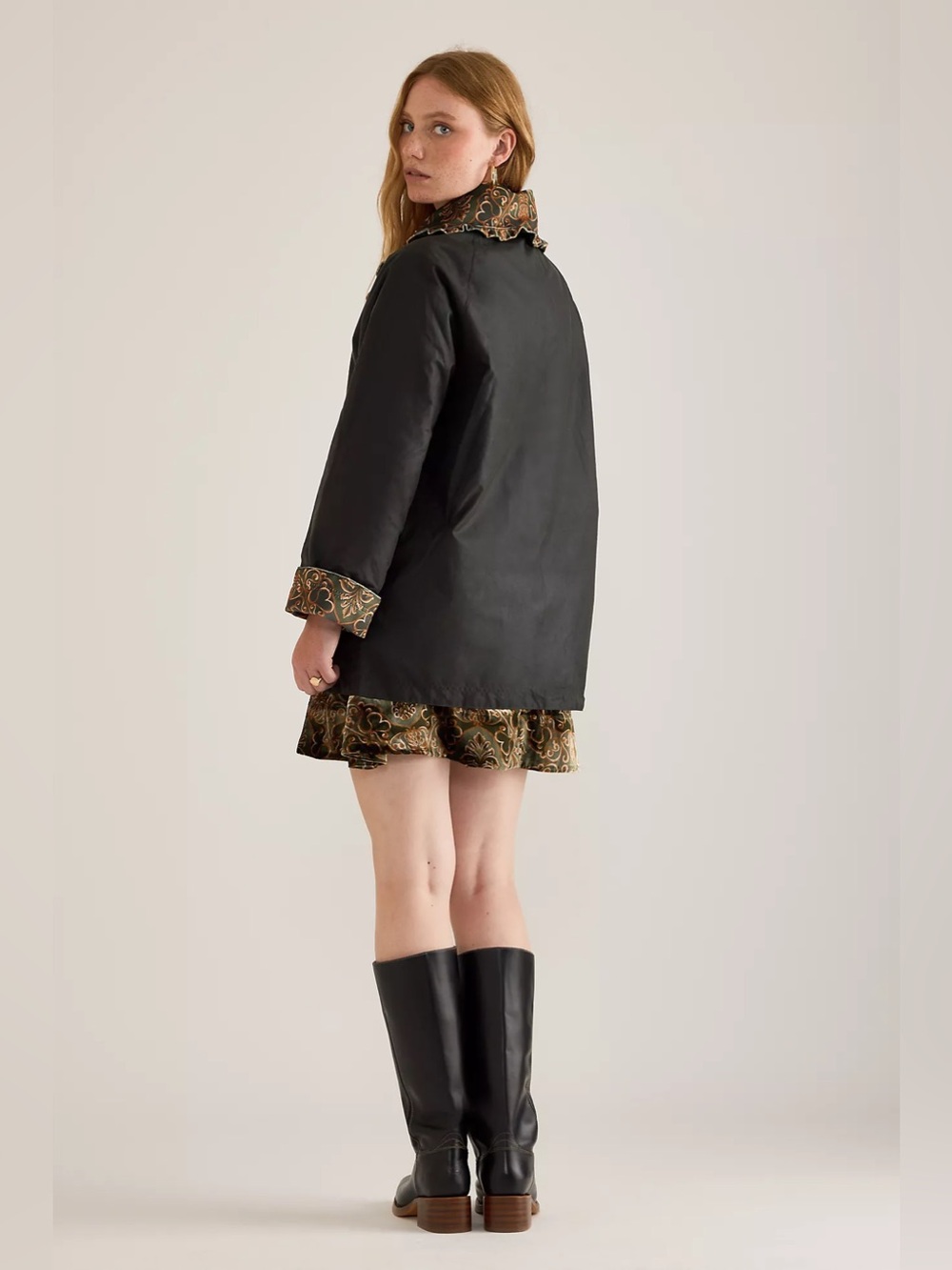 Anthropologie Barbour x FARM RIO Maria-Clara Waxed Jacket - Picture 2 of 15